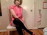 pink dress strip webcam