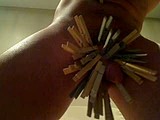 52 clothes pins on my body webcam