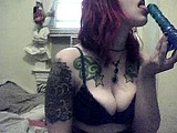 spit on dildo for pussy play with panties on webcam